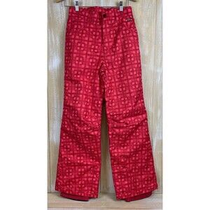 Spyder Snowboard Ski Snow Pants Girls Pink Print Size 18
